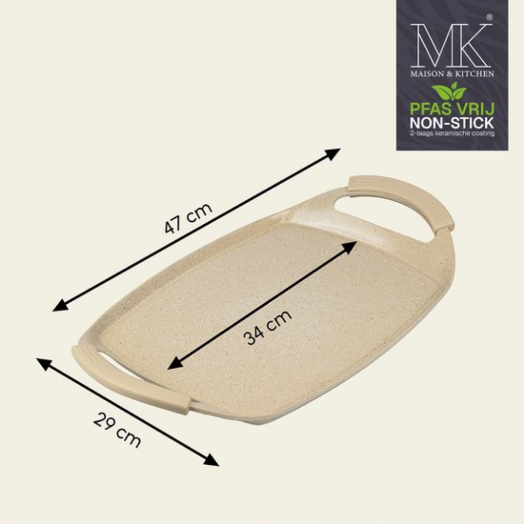 XXL Inductie Grillplaat - Grillpan PFAS vrij - 47 CM