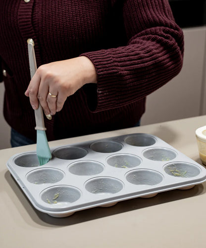 Muffinblik 12-Vaks – Keramische Anti-Aanbaklaag – 35x26,5 cm