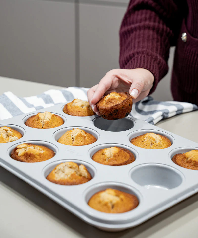 Muffinblik 12-Vaks – Keramische Anti-Aanbaklaag – 35x26,5 cm