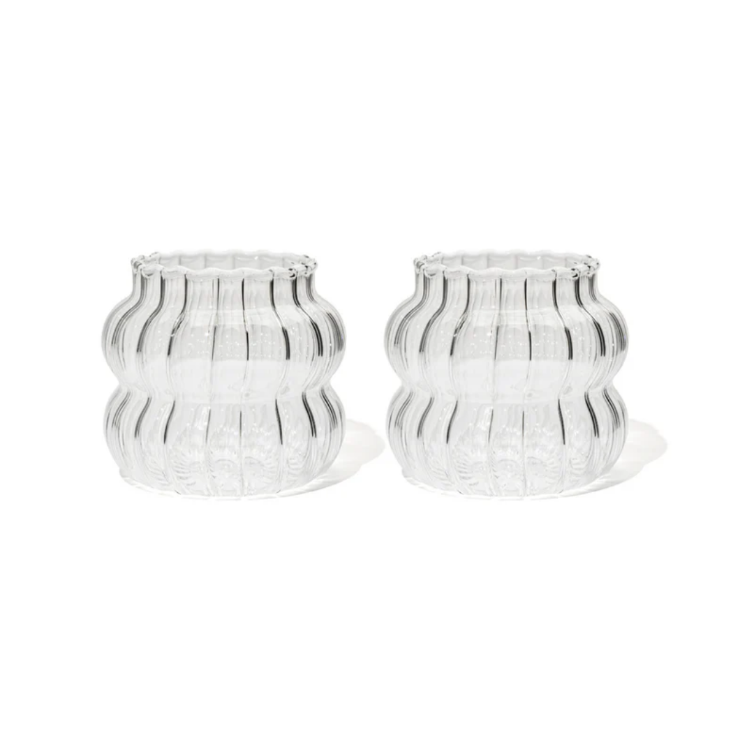 Bolvormige Drinkglazen – Set van 2 – 350 ml