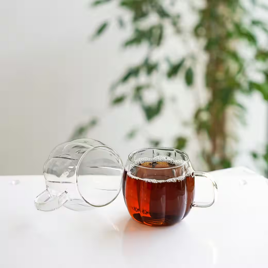 Glazen Mokken met Oor – Set van 2 – 400 ml