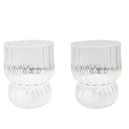 Latte macchiato glazen - Set van 2 – 300 ml – Hittebestendige Drinkglazen