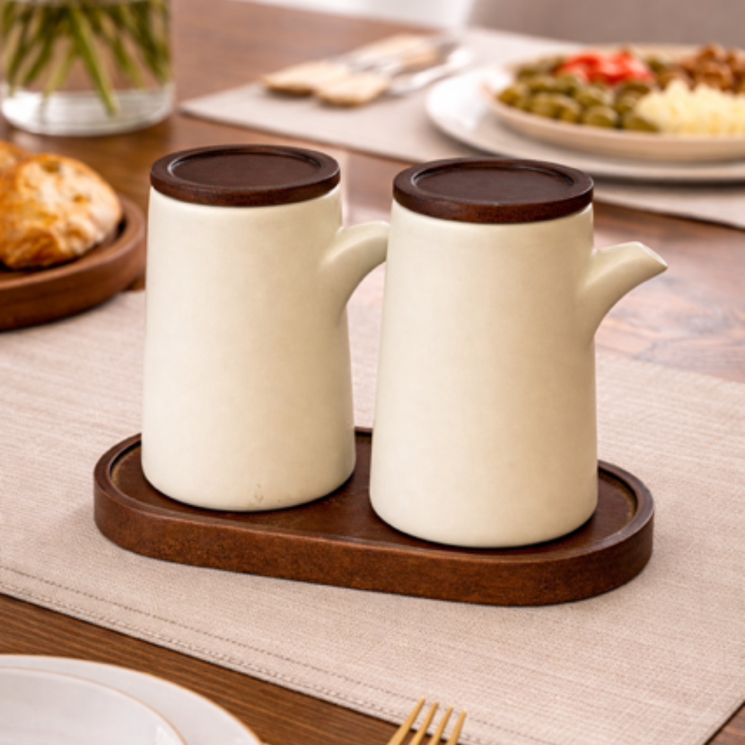 Olie- & Azijn set Keramisch – 300 ml