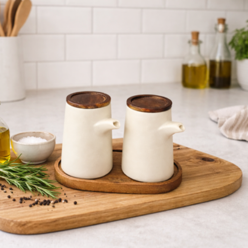 Olie- & Azijn set Keramisch – 300 ml