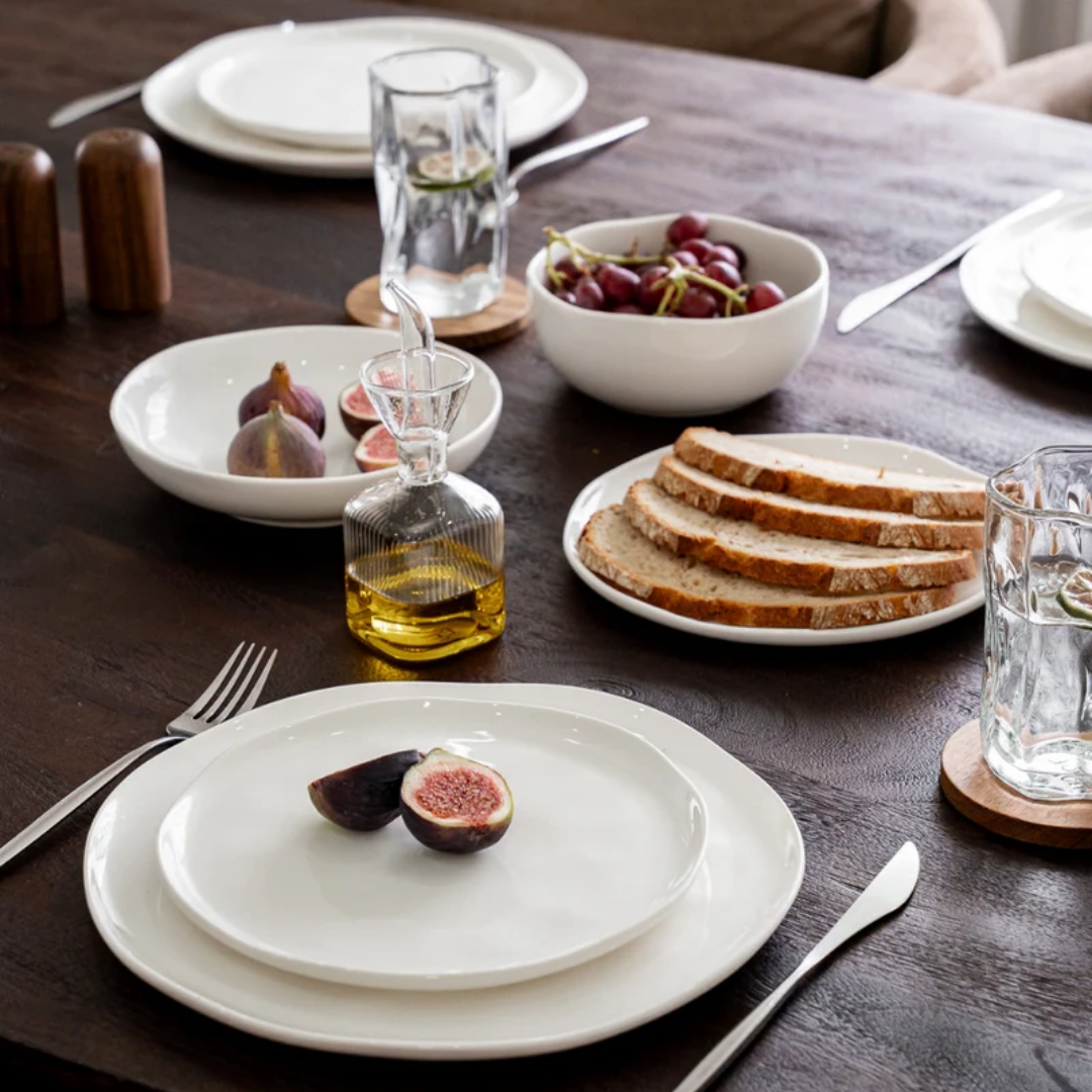 Perlemor Serviesset 24-Delig – Voor 6 Personen – Wit Porselein