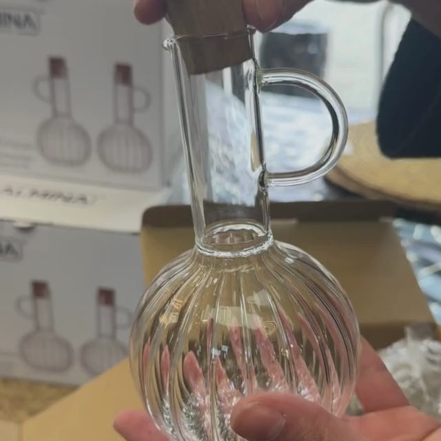 Doppio Olie- en Azijnfles Set 2-delig