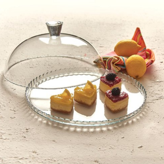 Pasabahce Taartplateau met Deksel  – Glas – Ø32 cm