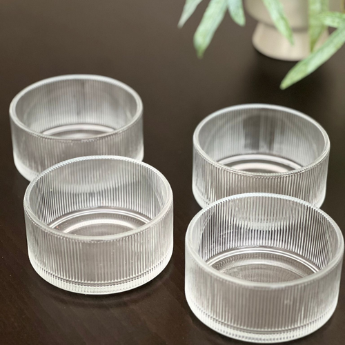 Eloria Ribble Snackkom – Ø10 cm | Geribbeld Porselein | Luxe Kommetje voor Snacks, Dips & Bijgerechten