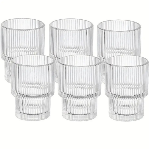 Ribbel Luxe Shortdrink Glazenset (6 stuks) 190ml