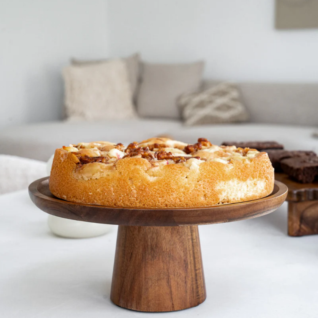 Taartplateau van Acaciahout – 25 cm