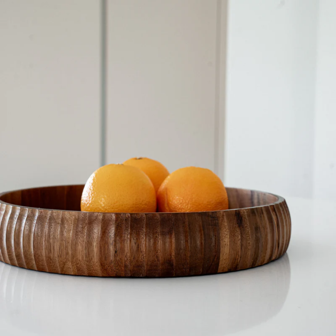 Acaciahouten Dienblad Rond – 30 cm