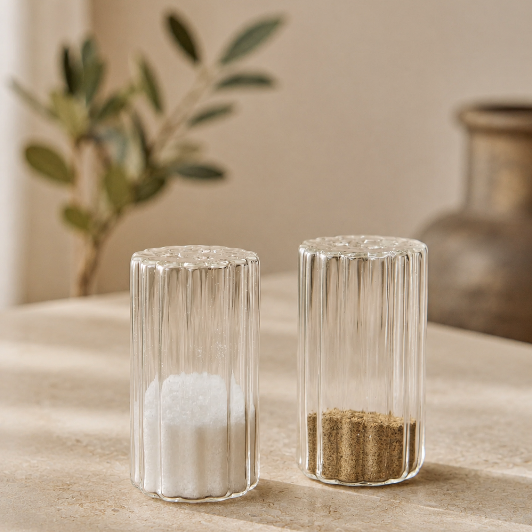Zout- en Peperset van Glas – 45 x 85 MM