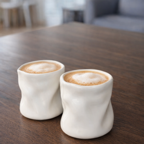 Keramische Mokken-Wit-Set van 2-350 ml